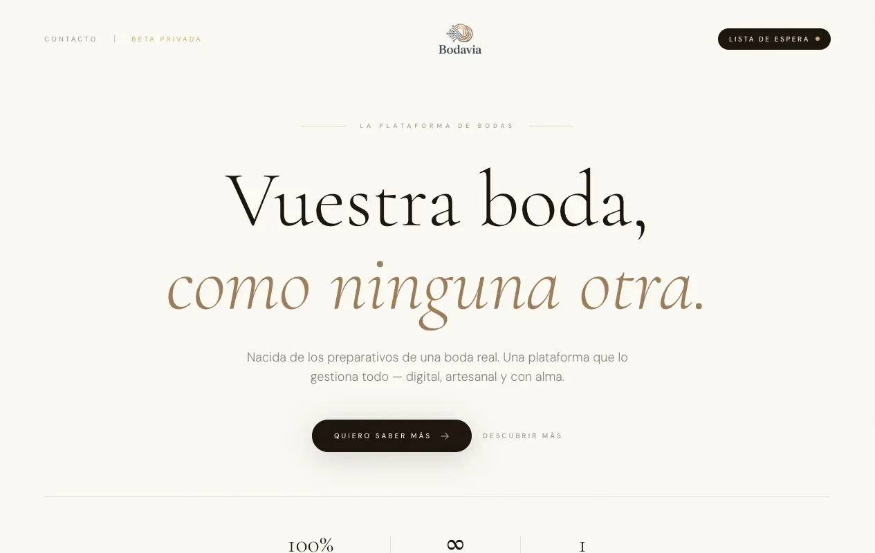 La portada de bodavia.es
